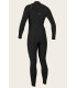 O'Neill Hyperfreak 4/3 Chest Zip Full Women's Wetsuit Black/Black