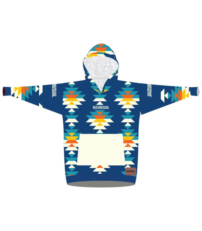 Bee Unusual "Normal gets you Nowhere" Sherpa / Super Fleece Hoodie Blanket - Adult