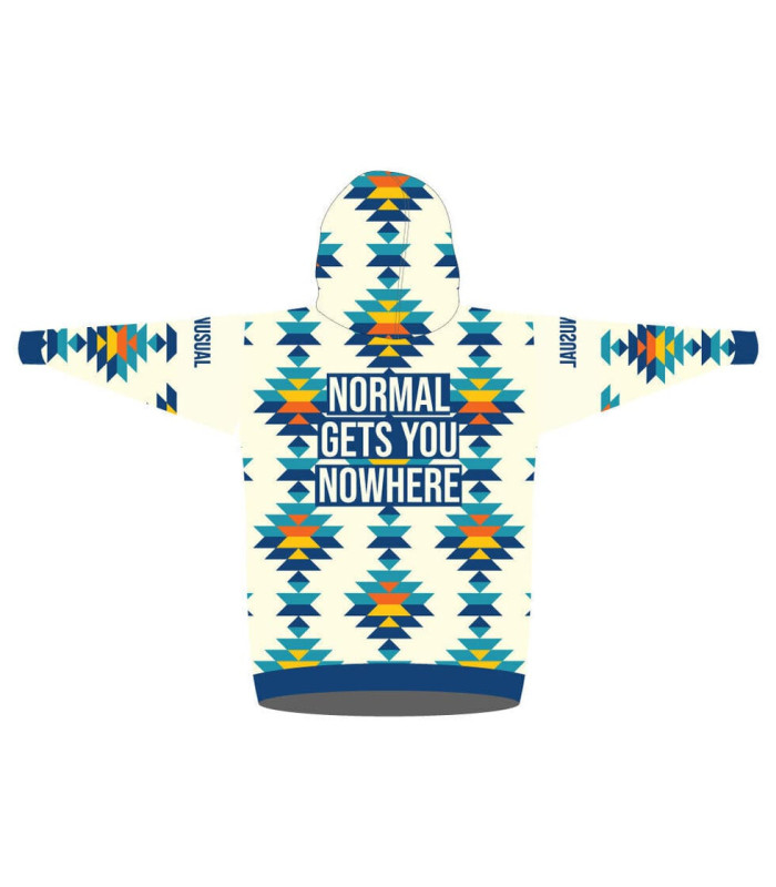 Bee Unusual "Normal gets you Nowhere" Sherpa / Super Fleece Hoodie Blanket - Junior