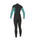 O'Neill Hyperfreak 4/3 Chest Zip Full Women's Wetsuit Raven/Opal