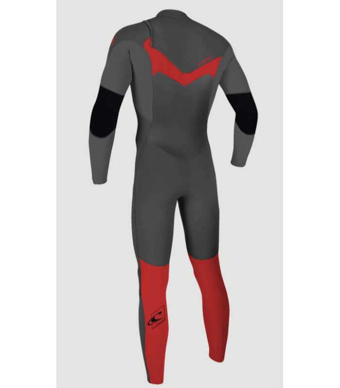 O’Neill Epic 4/3 Chest Zip Full Youth Wetsuit Graphite/Smoke/Red
