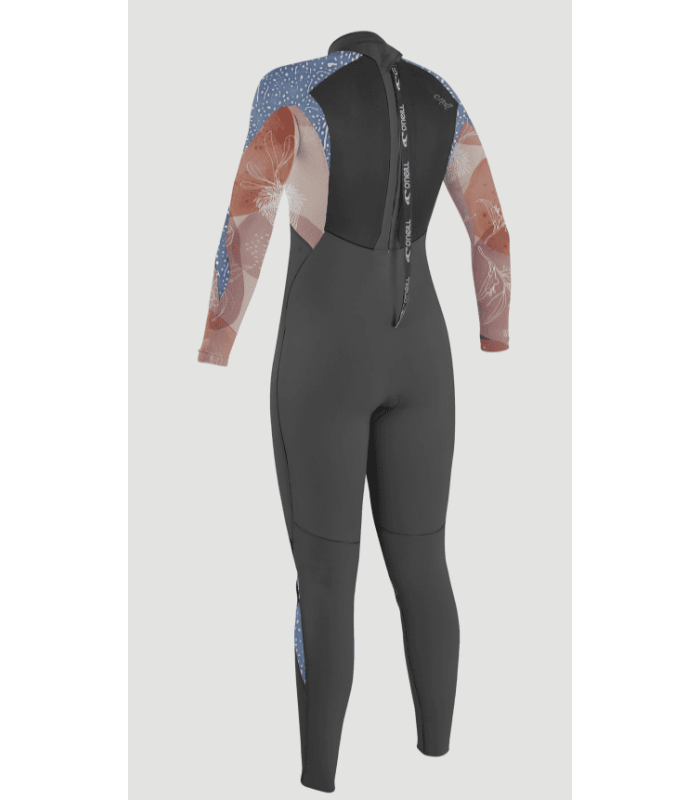 O'Neill Epic 4/3 Chest Zip Full Women's Wetsuit Graphite/Desert/Bloom