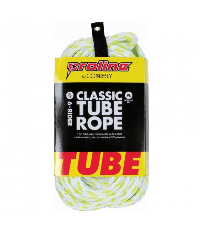 ProLine 60ft 6P Classic Tube Rope - White/Yellow
