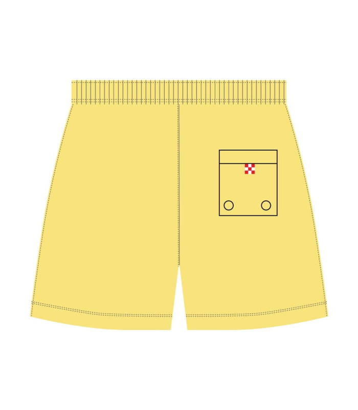 Bee Unusual Monochrome Swim Shorts Yellow