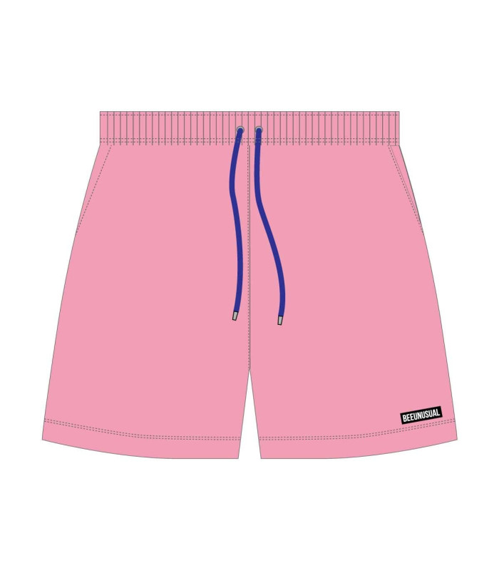 Bee Unusual Monochrome Swim Shorts Pink