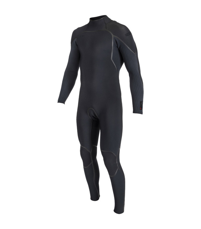 O'Neill Mens Hyperfreak Fire 3/2mm+ Back Zip Wetsuit Black/Black