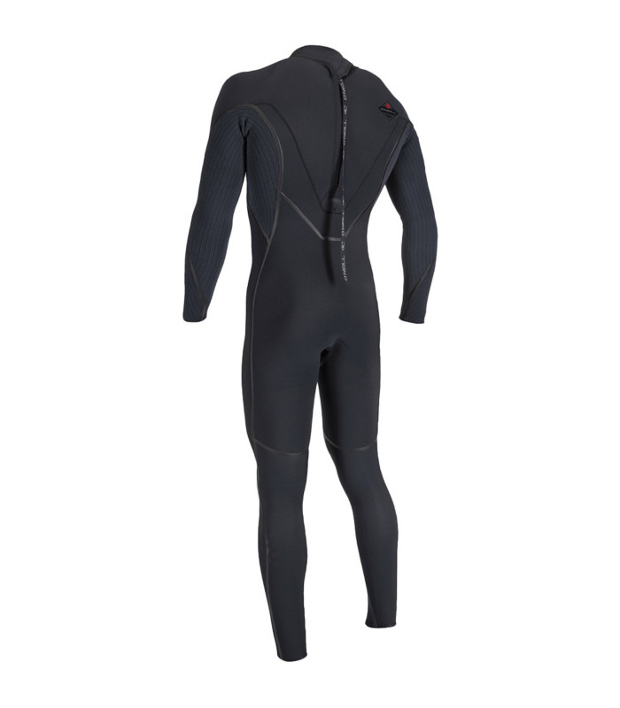 O'Neill Mens Hyperfreak Fire 3/2mm+ Back Zip Wetsuit Black/Black