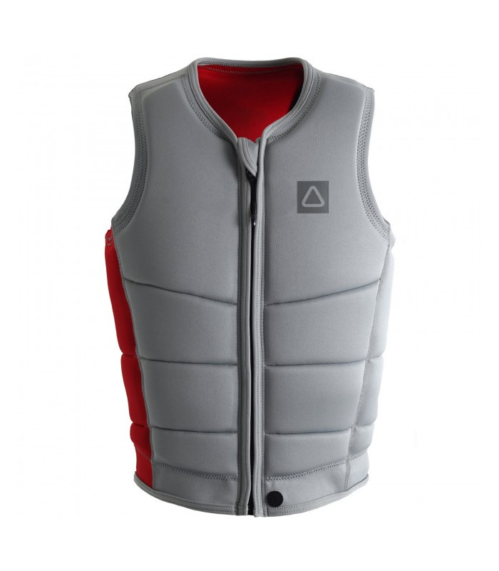 Follow Corp Vest - Light Grey/Red