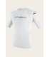 O'Neill Basic Skins 50+ Shortsleeve Rash Guard White