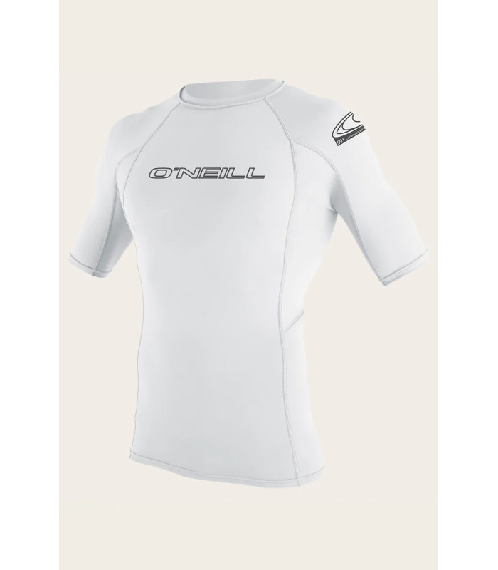 O'Neill Basic Skins 50+ Shortsleeve Rash Guard White