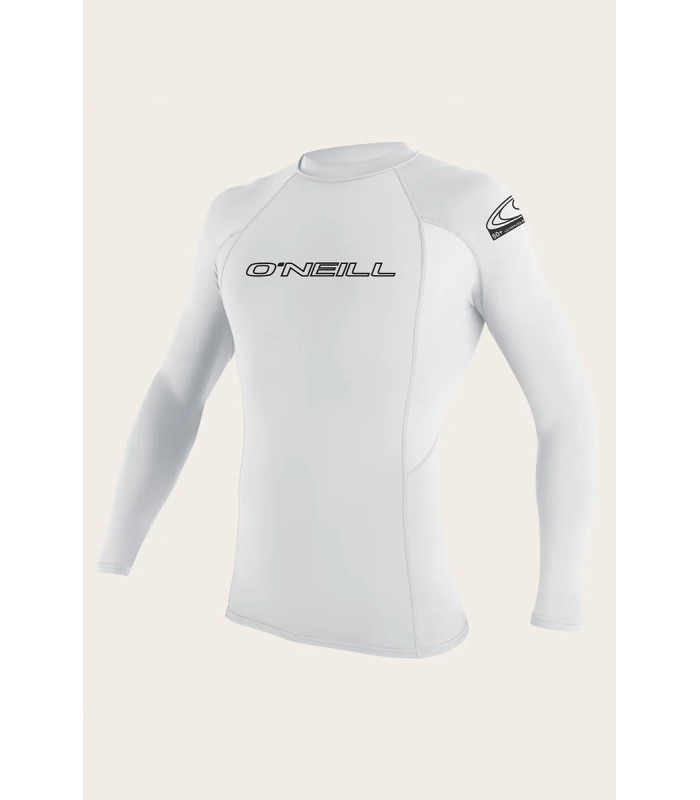 O'Neill Youth Basic Skins 50+ Longsleeve Rash Guard White