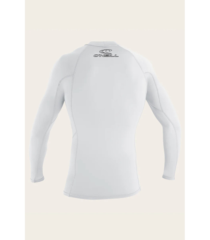 O'Neill Youth Basic Skins 50+ Longsleeve Rash Guard White