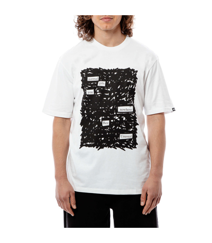 Bee Unusual “Normal gets you nowhere” T-shirt White