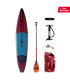 Aero Neva SUP Board 12.6 Package with Fiberglass paddle Orange