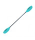 SCK Kayak Paddle Adjustable 215-235cm Fiberglass Teal Blue