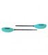 SCK Kayak Paddle Adjustable 215-235cm Fiberglass Teal Blue