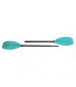 SCK Kayak Paddle Adjustable 215-235cm Fiberglass Teal Blue
