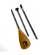 SUP Paddle Adjustable 165-210cm with Fiberglass Shaft and Blade Bamboo Look