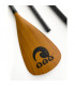 SUP Paddle Adjustable 165-210cm with Fiberglass Shaft and Blade Bamboo Look