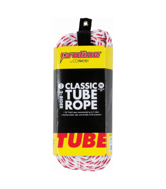 ProLine 60FT 2P Classic Tube Rope - White/Red