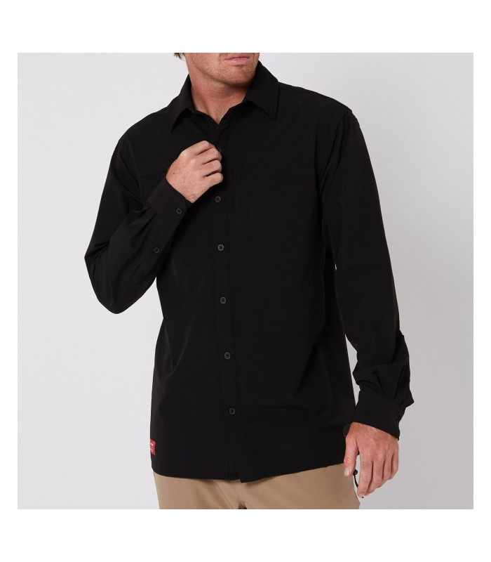 Follow Sun Shirt L/S - Black