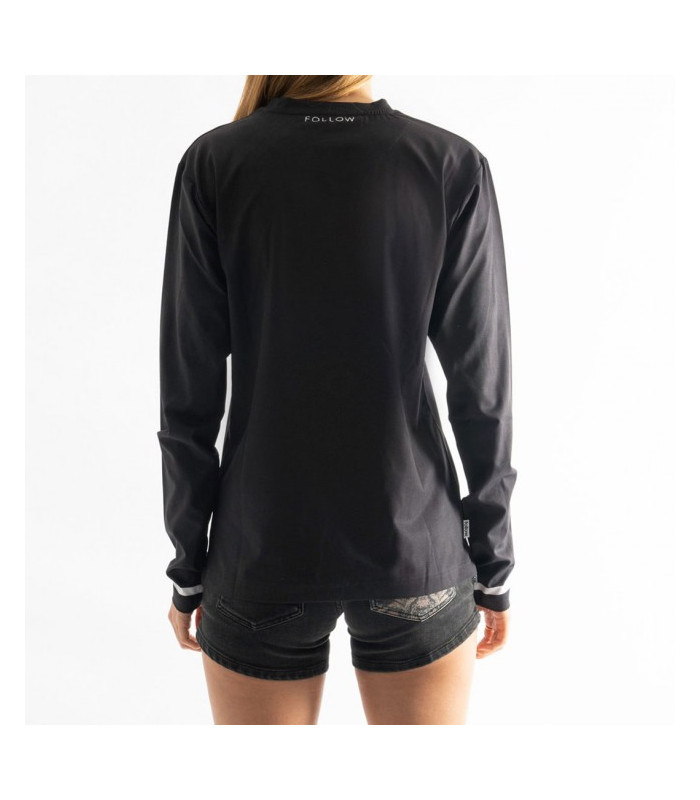 Follow Corp Wmns L/S Hydro Tee - Charcoal