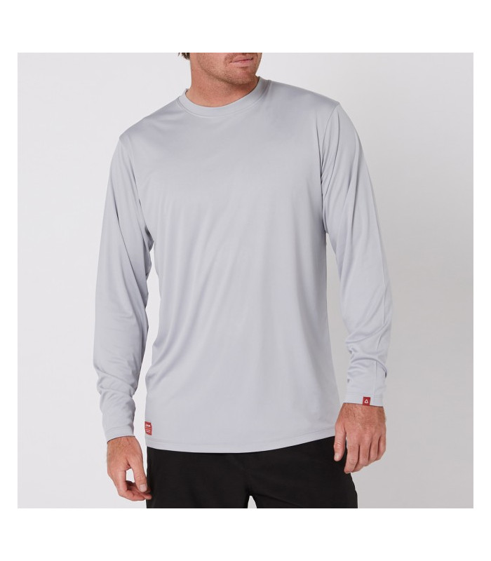 Follow Sun Tee L/S - Light Grey