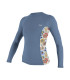O'Neill Women's Side Print L/S Rash Guard