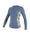 O'Neill Women's Side Print L/S Rash Guard