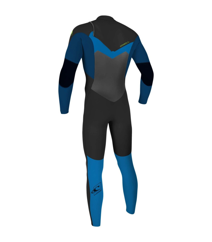 O’Neill Youth Epic 5/4mm Chest Zip GBS Wetsuit-Black/Deep Sea/Bali Blue