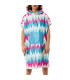 Bee Unusual "Color Waves" Hooded Ponch Multicolor