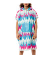Bee Unusual "Color Waves" Hooded Ponch Multicolor