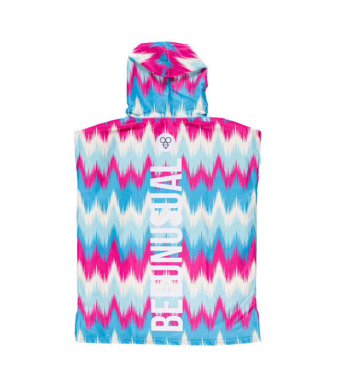 Bee Unusual “Color Waves” Kids Hooded Poncho