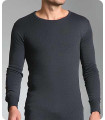 Heat Holders Men's Thermal Long Sleeve Vest - Charcoal