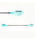 SCK Aluminum Kayak Paddle Adjustable 225cm - Transparent Turquoise
