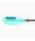 SCK Aluminum Kayak Paddle Adjustable 225cm - Transparent Turquoise
