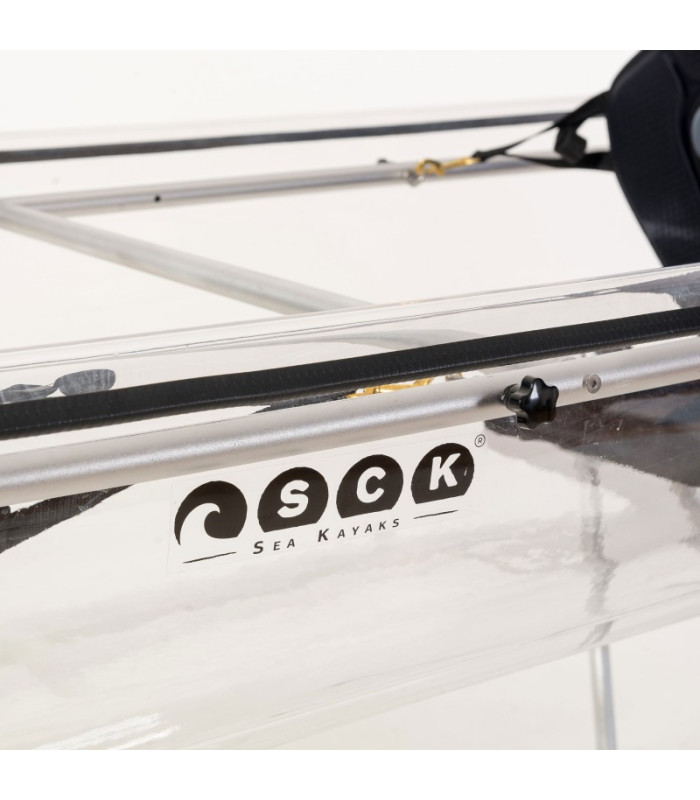 SCK Serenus 2 θαλάσσιο διθέσιο διάφανο κανό με κουπιά και καθίσματα