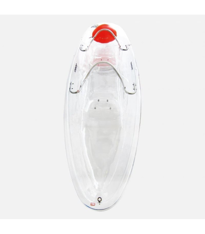 SCK Serenus 2 θαλάσσιο διθέσιο διάφανο κανό με κουπιά και καθίσματα