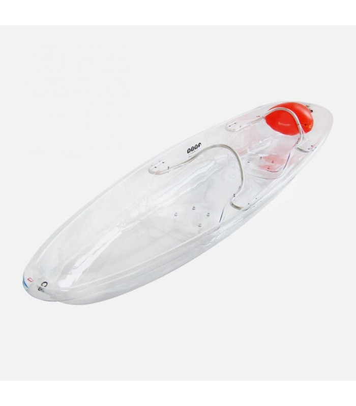 SCK Serenus 2 θαλάσσιο διθέσιο διάφανο κανό με κουπιά και καθίσματα