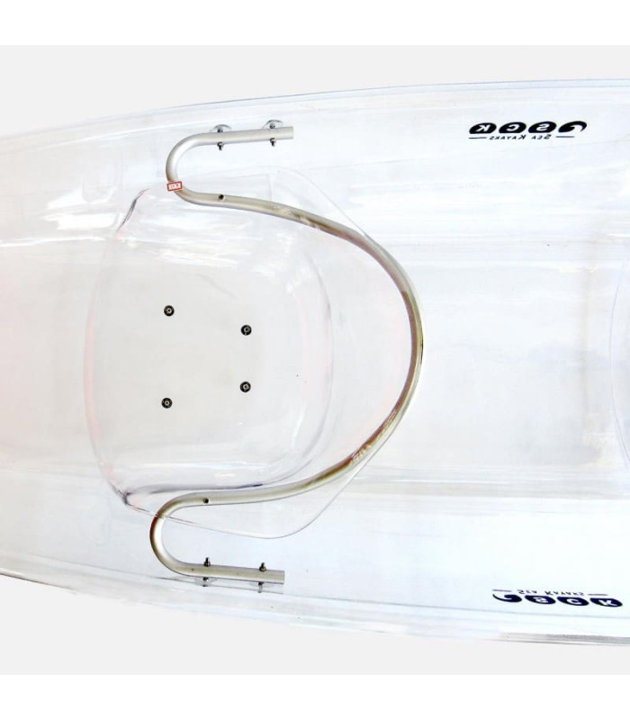 SCK Serenus 2 θαλάσσιο διθέσιο διάφανο κανό με κουπιά και καθίσματα