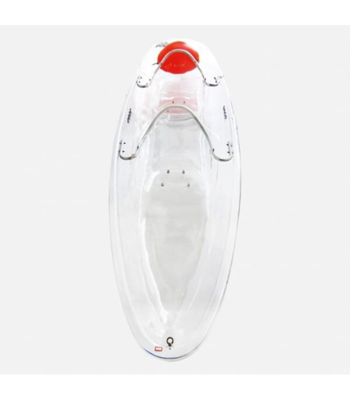 SCK Serenus 2 θαλάσσιο διθέσιο διάφανο κανό με κουπιά και καθίσματα