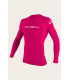 O'Neill Youth Basic Skins 50+ Longsleeve Rash Guard Watermelon