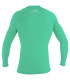 O'Neill Youth Basic Skins 50+ Longsleeve Rash Guard Light Aqua