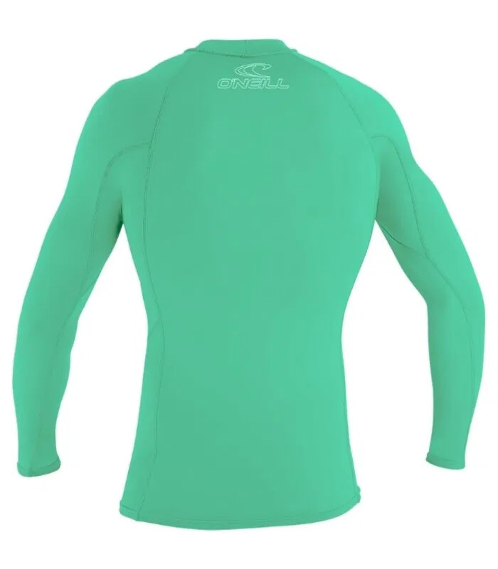 O'Neill Youth Basic Skins 50+ Longsleeve Rash Guard Light Aqua