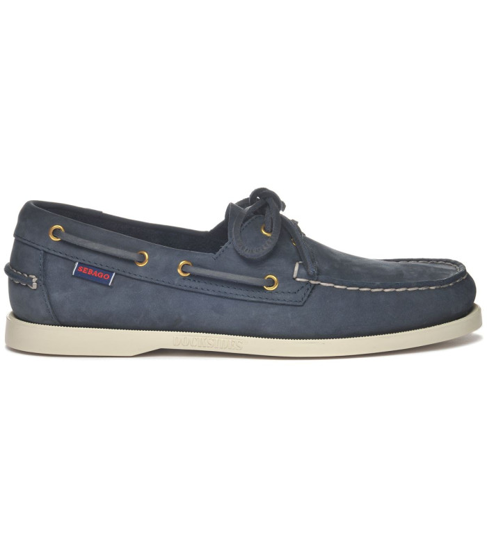 Sebago Docksides Portland Nubuck - Blue