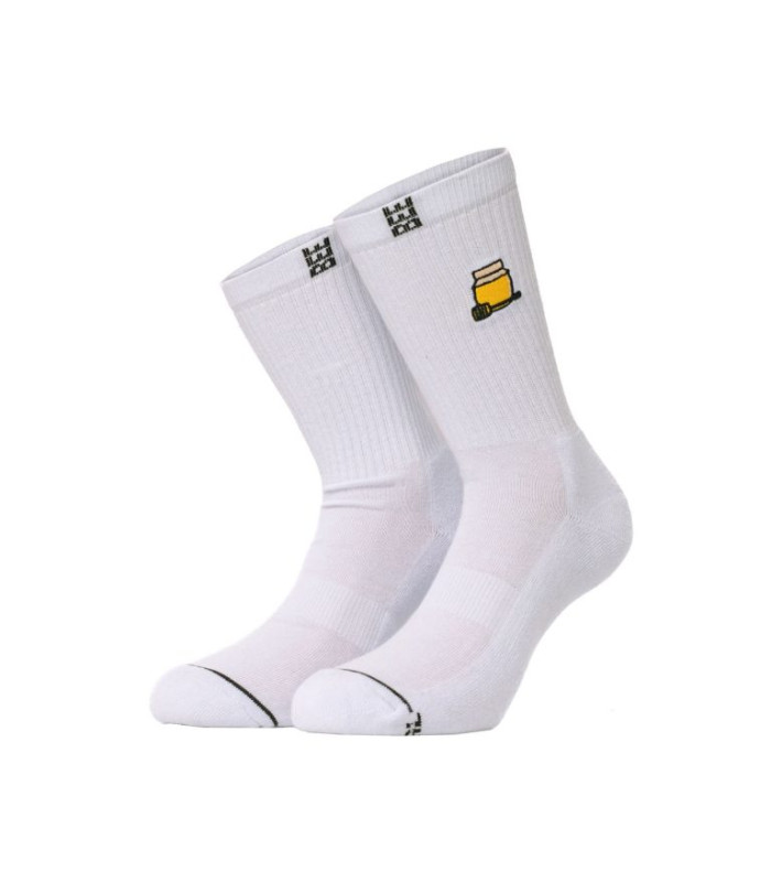 Bee Unusual “Honey” Premium White Socks