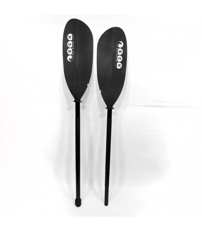 SCK Κουπί καγιάκ ρυθμιζόμενο 222-2325cm Αλουμινίου διαιρούμενο Deluxe – Μαύρο