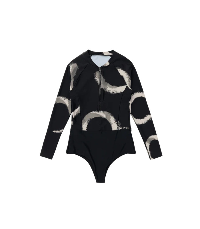 Mystic Jayde Longsleeve One Piece - Black Allover