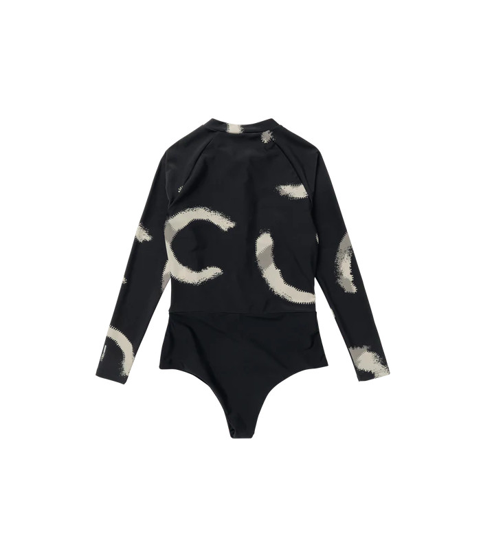 Mystic Jayde Longsleeve One Piece - Black Allover