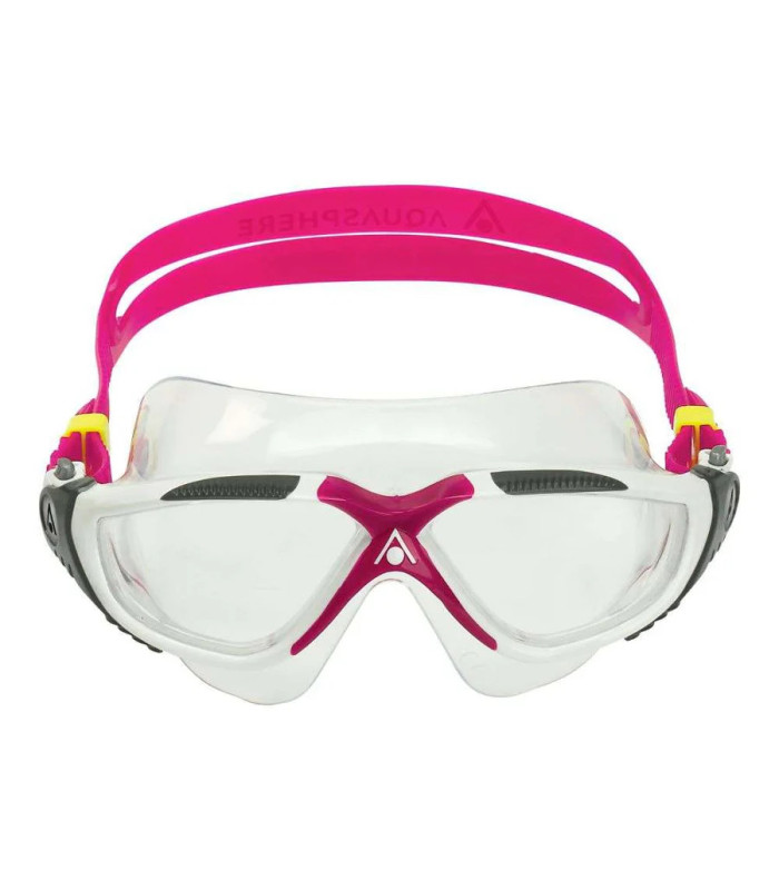 Aquasphere Vista Swim Mask - Clear/Raspberry